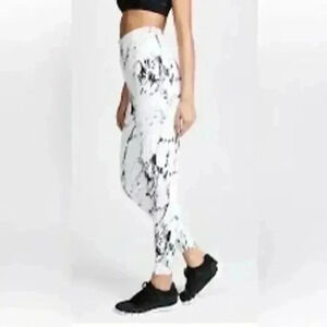 Beyond Yoga Olympus High Waist Leggings White Marble Womens M
